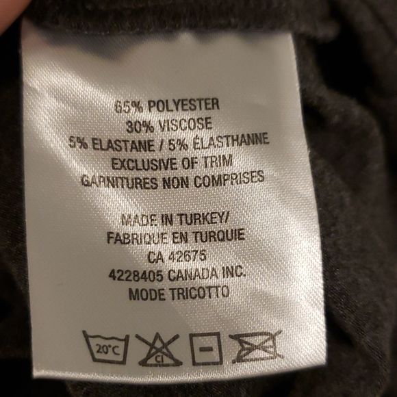 𝅺TRICOTTO Grey long sleeve top shirt medium - Picture 4 of 5